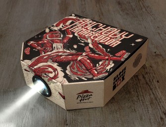La Blockbuster box de Pizza Hut : La boîte de pizza vidéo projecteur