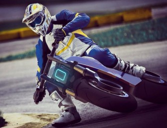 Concept de moto électrique supermotard