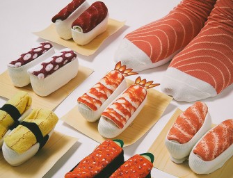 Des Sushis en guise de chaussettes, et pourquoi pas !