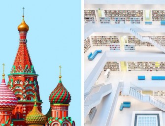 Instagram en version minimaliste, symétrique et remplit de couleurs éclatantes